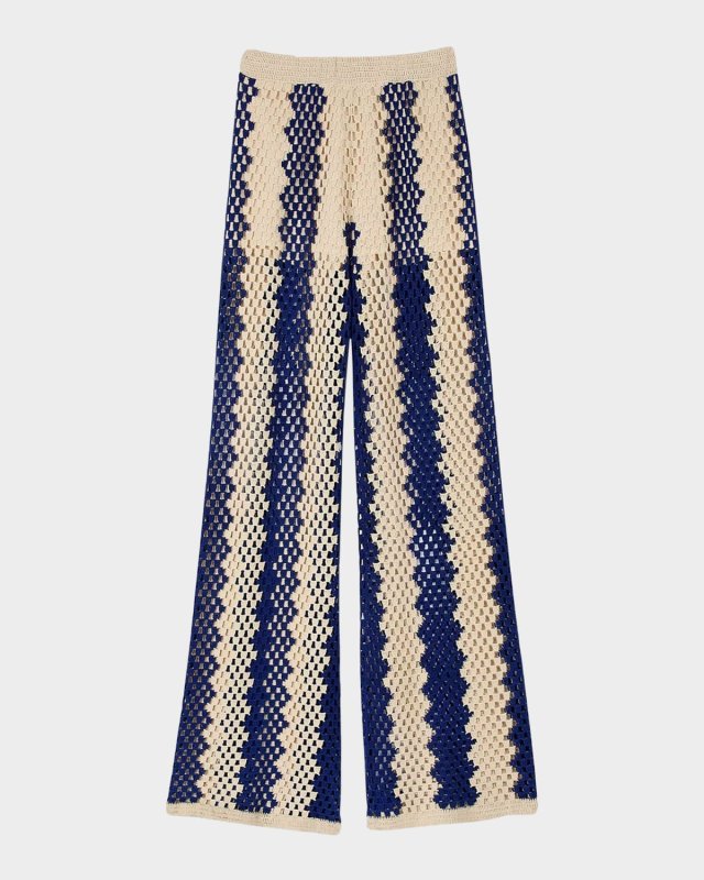 Palmier Open-Weave Pants